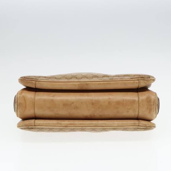 CELINE Macadam Canvas Shoulder Bag Beige - Picture 9 of 13